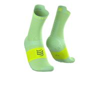 Compressport EVERYARN Pro Racing v4.0 Run High Socks | UK L in Melon Green/Neon Yellow