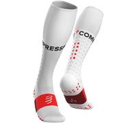 COMPRESSPORT Full Socks Run - Men - White / Red - size 10-12.5- model 2026 10-12.5