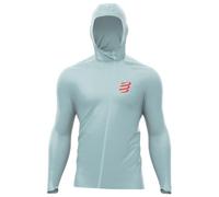 Compressport - Hurricane Waterproof 10/10 Jacket - Running jacket size S, turquoise/grey