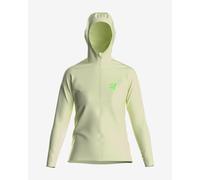 Compressport Hurricane Waterproof thin hooded jacket lime yellow women - S