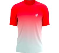 Compressport - Men's trail/running T-shirt - Performance Ss Tshirt M Fluo Red/White for Men - Size M Red