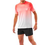 Compressport - Men's trail/running T-shirt - Performance Ss Tshirt M Fluo Red/White for Men - Size XL Red XL