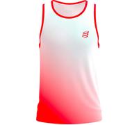 Compressport - Men's trail/running tank top - Performance Singlet M Fluo Red/White for Men - Size S Red