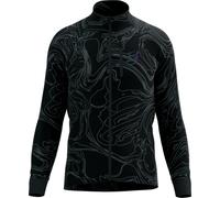 Compressport - Men's windproof running jacket - Hurricane Windproof Jacket M Aurora Black/Aurora for Men - Size M Black M