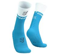 Compressport Mid Compression V2.0 socks bright blue white - T1