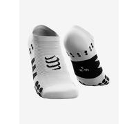 Compressport No Show Socks White Black - T1