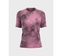 Compressport - Trail running T-shirt - Performance SS Tshirt W Eat My Dust! Zephyr Tie Dye for Women - Size S - Pink Pink S