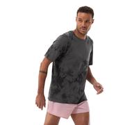 Compressport Performance Men's T-Shirt - Eat My Dust | UK L in Black Tie Dye