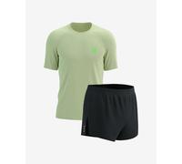 Compressport Performance short sleeve T-shirt light green Compressport Racing Split shorts black kit - XL