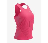Compressport Performance Singlet Sleeveless T-Shirt Pink Light Blue Women - M