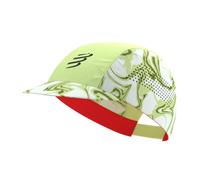 CompresSport Pro Racing Cap in Green Camo/Fluo Red