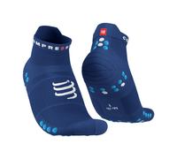 Compressport Pro Racing Running Socks V4.0 Run Low Sodalite / Fluo Blue