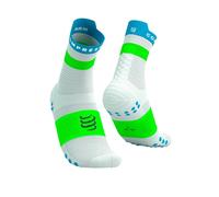 Compressport Pro Racing Socks v4.0 Run High White Green, Size Size 3