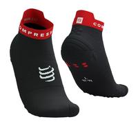 Compressport Pro Racing v4.0 Run Low Socks Black Bright Red - T3