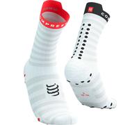 COMPRESSPORT Pro Racing Socks V4.0 Ultralight Run High - Mixte - White / Red / Black - size 10/12.5- model 2025 10/12.5