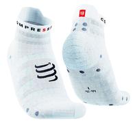COMPRESSPORT Pro Racing Socks V4.0 Ultralight Run Low - Mixte - White - size 10-12.5- model 2026 10-12.5