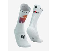 Compressport Pro Racing v4.0 Bike - Ironman 2025 Cycling Socks White Violet - T1