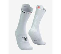 Compressport Pro Racing v4.0 Bike Socks White Black - T1