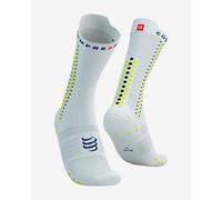 Compressport Pro Racing v4.0 Bike Socks White Green - T1