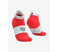 Compressport Pro Racing v4.0 Run Ankle Socks Bright Red White - T3
