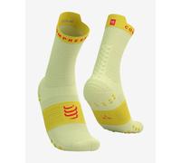 Compressport Pro Racing v4.0 Run Crew Socks Light Green Yellow - T3