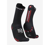 Compressport Pro Racing v4.0 Run High Socks Black Red - T1