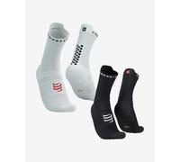 Compressport Pro Racing v4.0 Run High socks pack white black (2 units) - T4