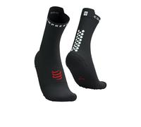 Compressport Pro Racing v4.0 Run High Socks Black White Red - T1