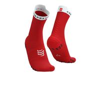 Compressport Pro Racing v4.0 Run High Socks | UK S in Red/White