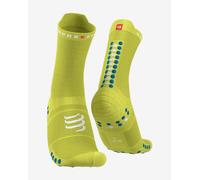 Compressport Pro Racing v4.0 Run High Socks Yellow Blue - T1