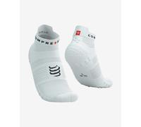 Compressport Pro Racing v4.0 Run Low Socks White Black - T3