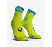 COMPRESSPORT Unisex Pro Racing V3.0 High Running Socks, Fluo Yellow, 42-44 EU