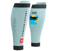 Compressport - R2 3.0 360° Print UTMB 2025 - Leg warmers size T2 - EU 39-41, turquoise