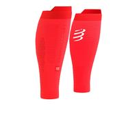 Compressport R2 3.0 Calf Sleeves | UK L in Fluo Red/White Reflective
