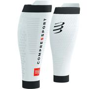 Compressport R2 3.0 Compression Calf Sleeves White Running Run Calf Guards Mens