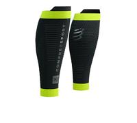 COMPRESSPORT R2 3.0 Flash Compression Clothing, Adults Unisex, Black/Fluo Yellow (Multicoloured), 42-46 cm