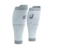 CompresSport R2 Oxygen Calf Sleeve in White/Neble Grey