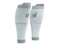 COMPRESSPORT R2 Oxygen Compression Clothing, Adults Unisex, White/NEBLE Grey (Multicoloured), 34-38 cm