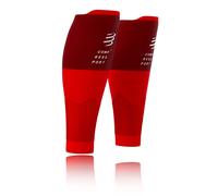 COMPRESSPORT Calf Compression Sleeve - R2V2 - Muscle Protection, Performance and Recovery for Sports - Ultralight and Anti-Fatigue - Running, Cycling, Trail and Triathlon, Red