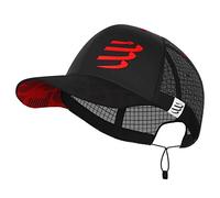 COMPRESSPORT Racing Trucker Cap | Ultra-Light Sports Cap | Breathable Mesh, UV Protection | Quick-Dry, Anti-Sweat Curved Visor | Adjustable Snapback | Ideal for Running, Trail, and Summer Sports