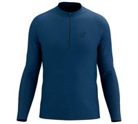 Compressport - Trail Half Zip L/S T-Shirt - Running shirt size M, blue