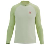 Compressport - Trail Half Zip L/S T-Shirt - Running shirt size M, grey