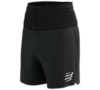 Compressport - Trail Racing 2-In-1 Short - Running shorts size S, black
