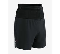Compressport - Trail Running Shorts - Trail Racing Overshort M Black for Men - Size L Black