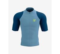Compressport Trail Racing Postural Short Sleeve T-shirt denim blue - XL