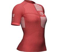 Compressport Tri Postural Womens Cycling Jersey Pink Short Sleeve Breathable Top
