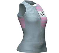 COMPRESSPORT Triathlon Postural Women's Tank Top Grey