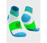 Compressport Ultra Trail Low socks blue green white - T4