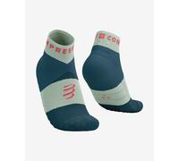 Compressport Ultra Trail Low Socks Dark Blue Light Green - T2