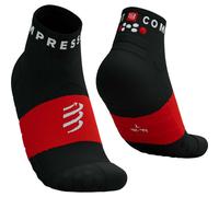 COMPRESSPORT Ultra Trail Low Socks - Mixte - Black / Red - size 10/12.5- model 2026 10/12.5